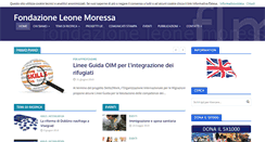 Desktop Screenshot of fondazioneleonemoressa.org